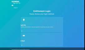 
							         Smart Card PKI Login - Siemens Corporate Entitlement Service								  
							    