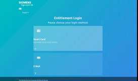 
							         Smart Card PKI Login - Siemens Entitlement Service								  
							    