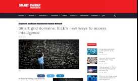 
							         Smart grid domains: IEEE's new ways to access intelligence | Smart ...								  
							    