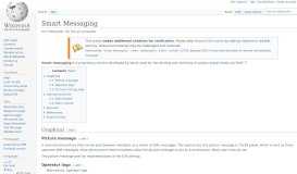 
							         Smart Messaging - Wikipedia								  
							    