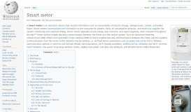 
							         Smart meter - Wikipedia								  
							    
