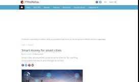
							         Smart money for smart cities | ITProPortal								  
							    