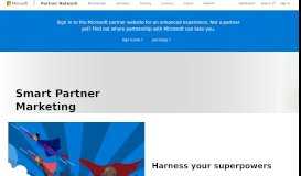 
							         Smart Partner Marketing - Microsoft Partner Network								  
							    