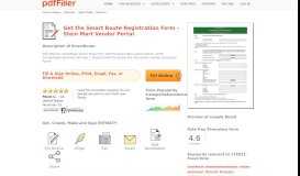
							         Smart Route Registration Form - Stein Mart Vendor Portal - PDFfiller								  
							    