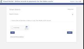 
							         Smart Search - iCourt Portal - Online records & payments for the Idaho ...								  
							    
