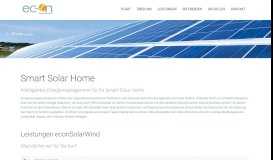 
							         Smart-Solar-Home, Photovoltaik, Solaranlage ... - econ SolarWind								  
							    