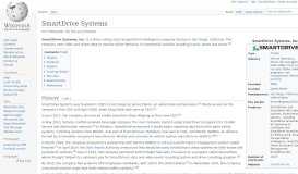 
							         SmartDrive Systems - Wikipedia								  
							    