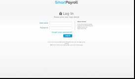 
							         SmartPayroll - Log In								  
							    