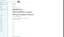 
							         SMARTPLAY INFOTAINMENT system Software update manual | Usb ...								  
							    