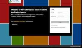 
							         SmartSimple | California Arts Council								  
							    