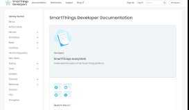 
							         SmartThings Developers | Documentation								  
							    