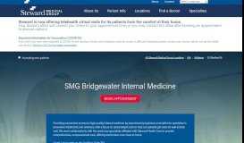 
							         SMG Bridgewater Internal Medicine in 312 Bedford St Whitman, MA ...								  
							    