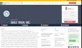 
							         Smile Train, Inc. - GuideStar Profile								  
							    