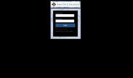 
							         Smith College Web Login Service								  
							    