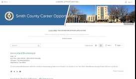 
							         Smith County Careers Portal - Government Jobs								  
							    