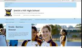 
							         Smith's Hill High School: Home								  
							    
