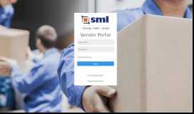 
							         SML Vendor Portal								  
							    