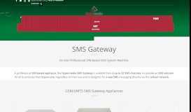 
							         SMS Gateway - On-Site SIM-Based SMS System | Hypermedia Systems								  
							    