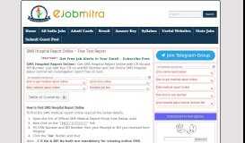 
							         SMS Hospital Report Online SMS Medical Report Portal ... - eJobMitra								  
							    