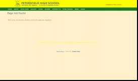
							         SMS - School Management System - Petersfield High School								  
							    