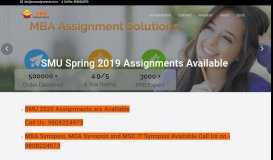 
							         SMU Spring 2019 Assignments, Project & Synopsis available at ...								  
							    