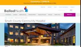 
							         Smyth County Community Hospital in Marion, Virginia | Ballad Health								  
							    