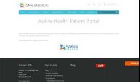
							         SNA Medical Patient Portal with Azalea Health								  
							    
