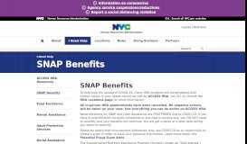 
							         SNAP Benefits - HRA - NYC.gov								  
							    
