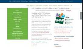 
							         SNAP Early April Benefits Distribution - Partial Federal Government ...								  
							    