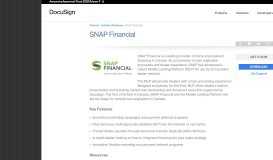 
							         SNAP Financial | DocuSign								  
							    