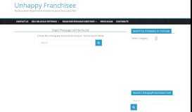 
							         Snap-on Tools Franchise Disclosure Document - Unhappy Franchisee								  
							    