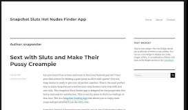 
							         snapsexter – Snapchat Sluts Hot Nudes Finder App								  
							    