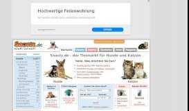 
							         Snautz.de - der seriöse Tiermarkt für Hunde und Katzen								  
							    