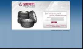 
							         Snider Tire Inc. Portal | Login								  
							    