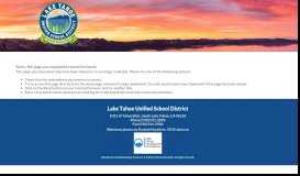 
							         Snow Days - Lake Tahoe Unified School District								  
							    