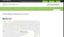
							         Snowflake Medical Center - Summit Healthcare Regional Medical ...								  
							    