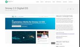 
							         Snowy 2.0 EIS Portal | Spatial Media Visual Communications ...								  
							    
