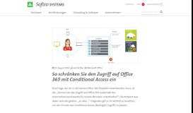
							         So geht's: Conditional Access bei Office 365 - SoftEd Blog								  
							    