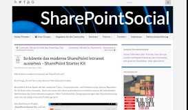 
							         So könnte das moderne SharePoint Intranet aussehen – SharePoint ...								  
							    