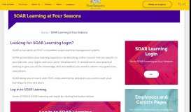 
							         SOAR Learning at Four Seasons - Four Seasons Health Care								  
							    