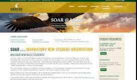
							         SOAR, New Student Orientation - Mercer County Community College								  
							    