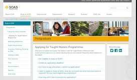 
							         SOAS: Frequently Asked Questions: Postgraduate: Applying for ...								  
							    
