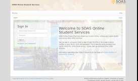 
							         SOAS Online Student Services								  
							    