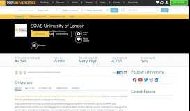 
							         SOAS University of London | Undergraduate | Top Universities								  
							    