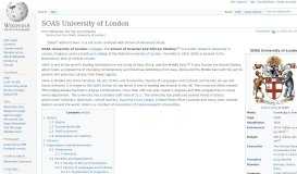 
							         SOAS, University of London - Wikipedia								  
							    