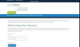 
							         Sober Living Rent Payment - 1st Step Behavioral Health								  
							    