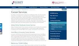 
							         Sobey School of Business - Student Resources - Career Services								  
							    