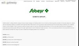
							         SOBEYS GROUP - EDI Gateway								  
							    