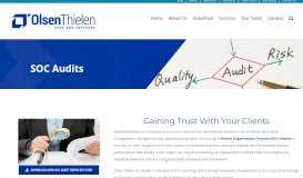 
							         SOC Audits - Olsen Thielen Certified Public Accountants & Consultants								  
							    