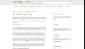 
							         Social Bookmarking — e-teaching.org								  
							    